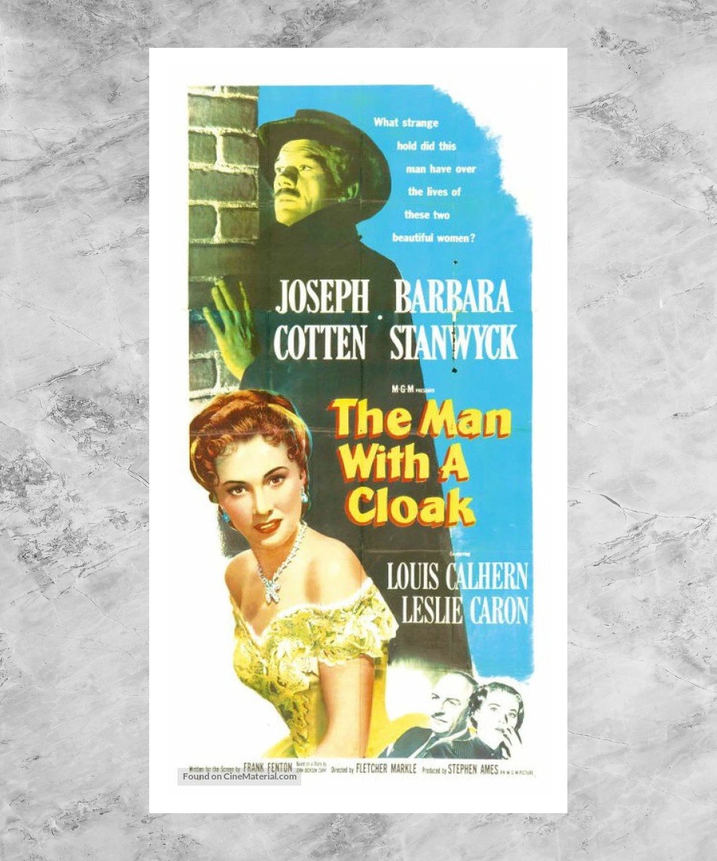 The Man with a Cloak Poster